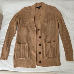 Tan Button-Up Cardigan